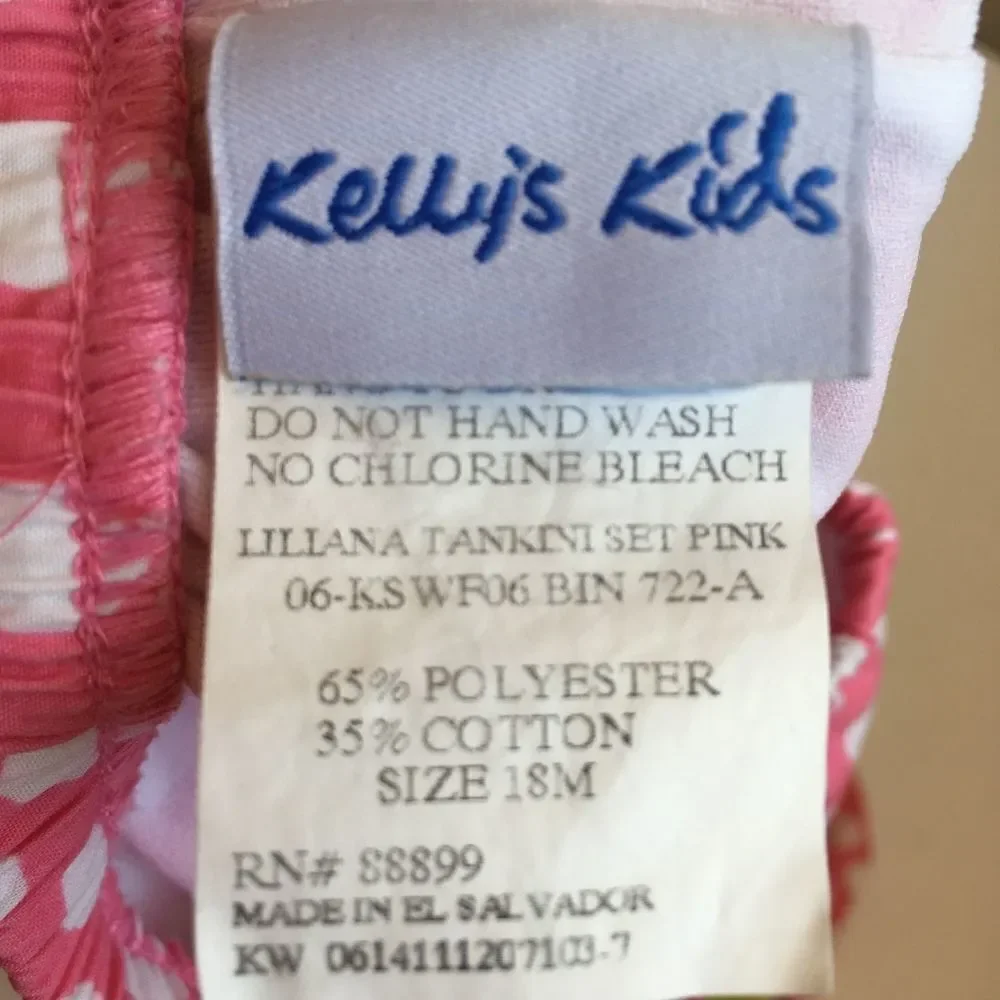 KELLY'S KIDS POLKA DOT TWO PIECE TANKINI SWIMSUIT‎